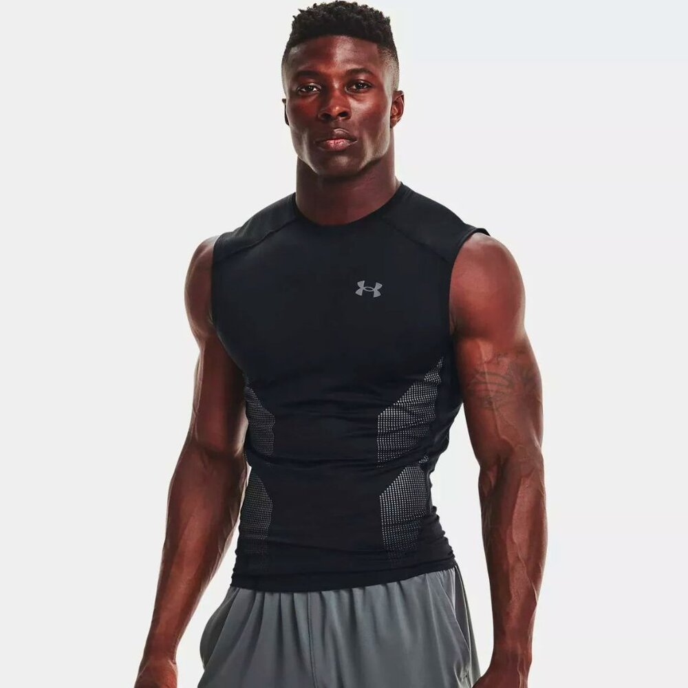 Under Armour Men's HeatGear Vent Sleeveless Training Tank Top 1362451-001 Size M